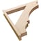 Ekena Millwork 6-in W x 42-in D x 42-in H Balboa Slat Rough Cedar Woodgrain TimberThane Outlooker, Primed Tan OUTUR060X42X42BOA24RCPR - alternate 3